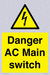 Danger AC Main switch 